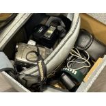 Lot of cameras and equipment including Panasonic and Canon