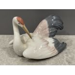 Lladro 1599 Nesting crane on good condition