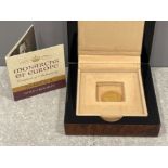 Tzar Nicholas II 22ct gold Monarchs of Europe 5 Roubles coin in original presentation case