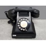 Bakelite telephone in black