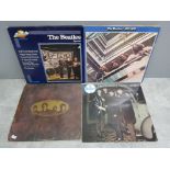 4 beatles LP records all with original sleeves includes Love songs, the Hamburg tapes volume 3,