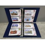 2 folders containing limited edition Great Britain commemorative covers, 2 complete collections