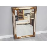 Stunning cream and gilt framed hall mirror 106x75cm