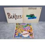 3 beatles LP records, all in original sleeves includes At the hollywood bowl, a collection of