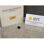 Blue sapphire gemstone 9.43ct IDT certified