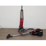 Two vacuum cleaners ,whirlwind evo and the "rush pets "Hoover