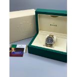 Rolex 2019 Skydweller gents watch with 42mm stainless steel case, solid 18ct gold fluted uni-