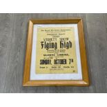 Original RAF Grand variety show Flying high poster framed