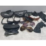 8 pairs of sunglasses, polaryte 3D, Lambretta etc