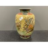 Large oriental satsuma vase 31cms