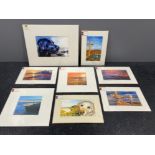 Vivienne Ann Dykes signed prints (8) local interest Northumberland