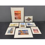 Vivienne Ann Dykes signed prints (8) local interest Northumberland