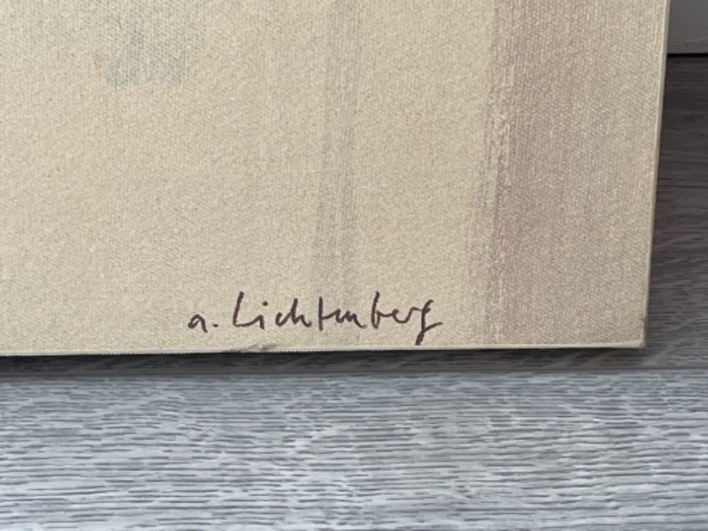 Andre Lichtenberg signed canvas - Image 2 of 3