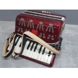 Baile accordion in red with original carrycase