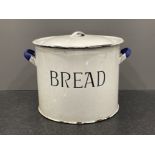 White enamelled Bread-bin 1930s 30cm x 40cms