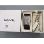 Bench gents wristwatch and pendant on chain 2 piece set