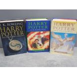 3 Harry Potter first edition books includes the order of the phoenix, the half blood prince and