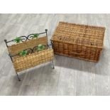 Picnic basket and magazine rack