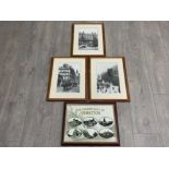 3 framed Scottish interest photos and one other