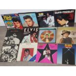12 Elvis Presley LP records includes Loving you, Moody blue, Easy come Easy go etc