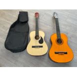 2 Acoustic Guitars Burswood and Hohner
