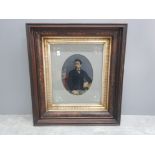 Nicely framed portrait of a young American gentleman, oleograph