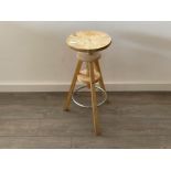 Adjustable swivel and height stool