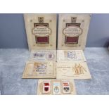 A total of 7 vintage John players cigarette card albums, all complete, cricket and commemorative