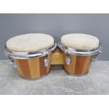 Traditional light wood bongos