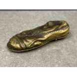 Brass vesta in the form of a shoe 75mm