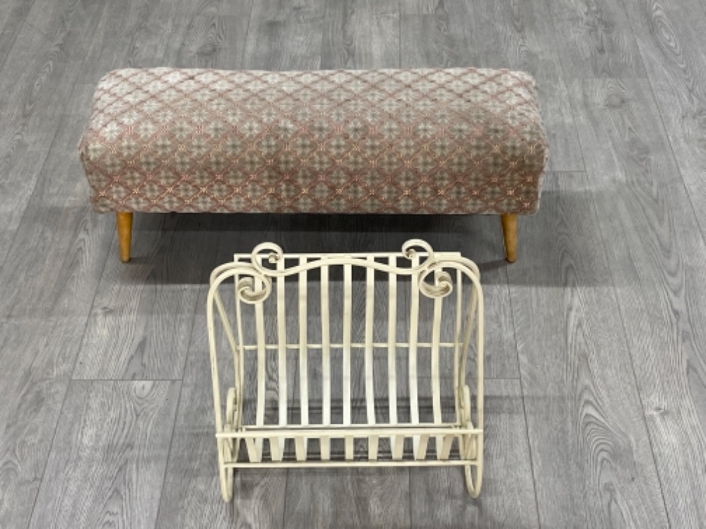 Foot stool and magazine rack