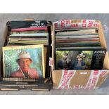 2 large boxes of LP Records including ABBA, Bing Crosby Shirley Bassey and more