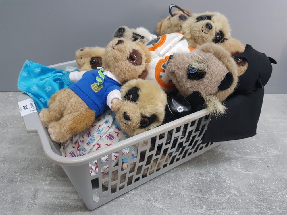 Crate containing 8 different collectable Meerkat cuddly toys - Bild 2 aus 2
