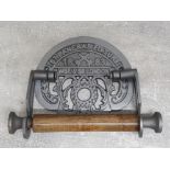 Cast metal st pancras fixture toilet roll holder