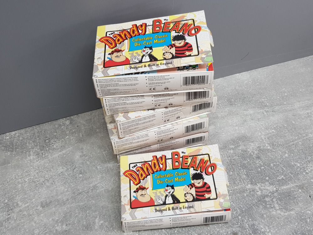 6 Dandy and Beano collectable Die cast vehicles all in original boxes - Image 2 of 2