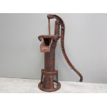 Large cast metal garden pump, height 52cm