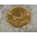 22ct gold 1975 1oz Krugerrand coin