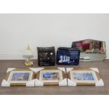 3 signed printed pictures in frames by noel a boxed security light system from the fine lighting