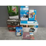 Mixed lot to include HP photosmart A626 compact photo printer, ink cartridge, photo paper, 2 x