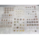 Large Quantity of mixed coinage including Half crowns, threepence, quarter dollar etc