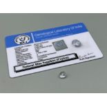 1.6ct Natural blue sapphire gemstone with certificate