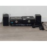 Hitachi hifi system has 2 speakers together with high power amplifier system