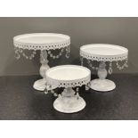 3 Cake stands various sizes