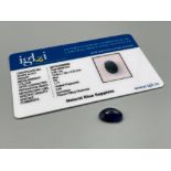 5.69cts Natural blue sapphire gemstone with certificate
