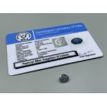 1.35ct Natural blue sapphire with certificate