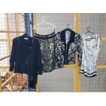 Ladies designers clothes to include Joseph Ribkoff sequence top, Fenn Wright Manson 2 piece suit,