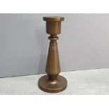 Heavy cast and turned early 20th Century candlestick
