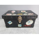 Vintage metal studded storage box