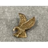 9ct gold American eagle pendant 2.9g VGC