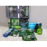 Mixed lot of gents aftershaves and bodywash includes Brut, Lynx and Jack Wills scarf gift set etc